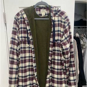 l.l. bean flannel jacket
